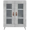 Komoda, betono pilkos spalvos, 69,5x34x180cm, apdirbta mediena