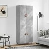 Komoda, betono pilkos spalvos, 69,5x34x180cm, apdirbta mediena
