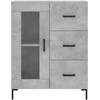 Komoda, betono pilkos spalvos, 69,5x34x180cm, apdirbta mediena