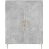 Komoda, betono pilkos spalvos, 69,5x34x180cm, apdirbta mediena
