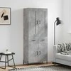 Komoda, betono pilkos spalvos, 69,5x34x180cm, apdirbta mediena