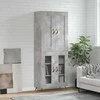 Komoda, betono pilkos spalvos, 69,5x34x180cm, apdirbta mediena