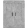 Komoda, betono pilkos spalvos, 69,5x34x180cm, apdirbta mediena