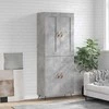 Komoda, betono pilkos spalvos, 69,5x34x180cm, apdirbta mediena