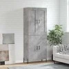 Komoda, betono pilkos spalvos, 69,5x34x180cm, apdirbta mediena