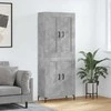 Komoda, betono pilkos spalvos, 69,5x34x180cm, apdirbta mediena