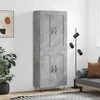 Komoda, betono pilkos spalvos, 69,5x34x180cm, apdirbta mediena