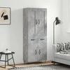 Komoda, betono pilkos spalvos, 69,5x34x180cm, apdirbta mediena