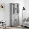 Komoda, betono pilkos spalvos, 69,5x34x180cm, apdirbta mediena