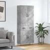 Komoda, betono pilkos spalvos, 69,5x34x180cm, apdirbta mediena