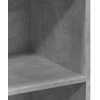 Komoda, betono pilkos spalvos, 70x41x124cm, apdirbta mediena