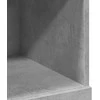 Komoda, betono pilkos spalvos, 80x42,5x124cm, apdirbta mediena
