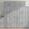 Komoda, betono pilkos spalvos, 80x42,5x185cm, apdirbta mediena