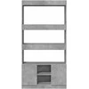 Komoda, betono pilkos spalvos, 92x33x180cm, apdirbta mediena