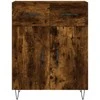 Komoda, dūminio ąžuolo spalvos, 69,5x34x180cm, apdirbta mediena