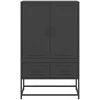 Komoda, juodos, 68x39x111,5 cm, plienas