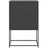 Komoda, juodos spalvos, 68,5x38,5x107cm, plienas