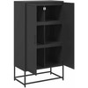 Komoda, juodos spalvos, 68,5x38,5x123,5cm, plienas