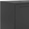Komoda, juodos spalvos, 68,5x38,5x123,5cm, plienas