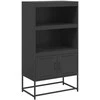 Komoda, juodos spalvos, 68,5x38,5x123,5cm, plienas