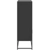 Komoda, juodos spalvos, 68,5x38,5x123,5cm, plienas