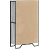 Komoda, juodos spalvos, 79,5x35,5x137,5cm, apdirbta mediena