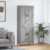 Komoda, pilkos ąžuolo spalvos, 69,5x34x180cm, apdirbta mediena