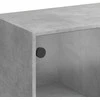 Komoda su durelėmis, betono, 68x37x142cm, apdirbta mediena