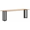 konsolės stalo kojos, 2 vnt., juoda, 38x25x(72-73)cm, plienas
