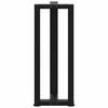 konsolės stalo kojos, 2 vnt., juoda, 38x25x(72-73)cm, plienas