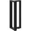 konsolės stalo kojos, T formos, 2 vnt., juoda, 20x28x(72-73)cm