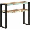 Konsolinis staliukas, 90x30x75cm, perdirbtos medienos masyvas