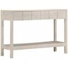 Konsolinis staliukas, baltas, 110x35x75cm, mango masyvas