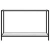 Konsolinis staliukas, baltas, 120x35x75cm, grūdintas stiklas