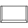 Konsolinis staliukas, baltas, 120x35x75cm, grūdintas stiklas