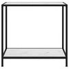 Konsolinis staliukas, baltas, 80x35x75cm, grūdintas stiklas