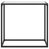 Konsolinis staliukas, baltas, 80x35x75cm, grūdintas stiklas