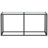 Konsolinis staliukas, balto marmuro, 160x35x75,5cm, stiklas