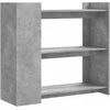 Konsolinis staliukas, betono, 100x35x90cm, apdirbta mediena
