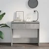 Konsolinis staliukas, betono, 89x41x76,5cm, apdirbta mediena
