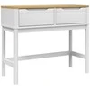 Konsolinis staliukas FLORO, baltas, 89,5x36,5x73cm, pušis