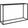 Konsolinis staliukas, juodas, 120x35x75cm, grūdintas stiklas