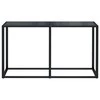 Konsolinis staliukas, juodas, 140x35x75,5cm, stiklas