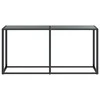 Konsolinis staliukas, juodas, 160x35x75,5cm, stiklas