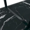 Konsolinis staliukas, juodas, 180x35x75,5cm, grūdintas stiklas
