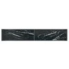 Konsolinis staliukas, juodas, 200x35x75,5cm, grūdintas stiklas