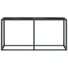 Konsolinis staliukas, juodo marmuro, 160x35x75,5cm, stiklas