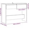 Konsolinis staliukas, medienos, 100x35x76,5cm, apdirbta mediena