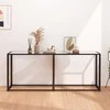 Konsolinis staliukas, skaidrus, 180x35x75,5cm, stiklas