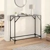 Konsolinis staliukas su juodu stalviršiu, 98x35x81cm, plienas